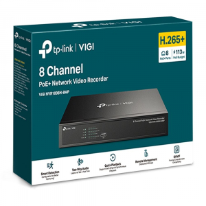 TP-Link VIGI NVR1008H-8MP 8 csatornás NVR fekete